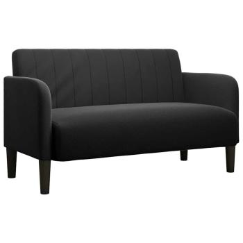 Zweisitzer-Sofa Schwarz 109 cm Samt