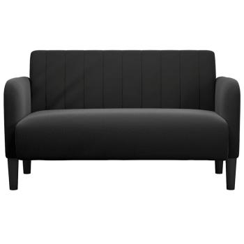Zweisitzer-Sofa Schwarz 109 cm Samt