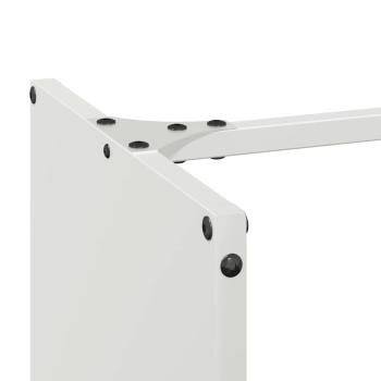 Brennholzregal Weiß 40x30x80 cm Kaltgewalzter Stahl