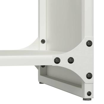 Brennholzregal Weiß 40x30x80 cm Kaltgewalzter Stahl