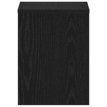 Nachttisch Schwarz Eichen-Optik 40x30x40 cm Holzwerkstoff