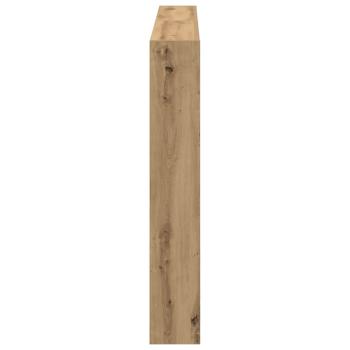 LED-Kopfteil mit Ablagen Artisan-Eiche 160x17x102 cm