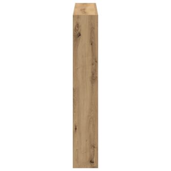 LED-Kopfteil mit Ablagen Artisan-Eiche 100x17x102 cm