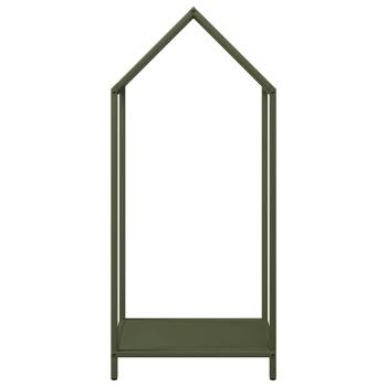 Brennholzregal Olivgrün 40x25x90 cm Kaltgewalzter Stahl