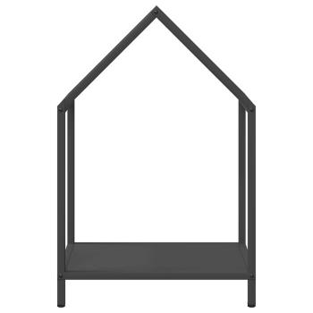 Brennholzregal Schwarz 40x25x60 cm Kaltgewalzter Stahl