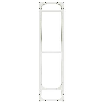 Brennholzregal Weiß 60x25x100 cm Kaltgewalzter Stahl