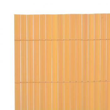 Gartenzaun Doppelseitig PVC 90×300 cm Gelb
