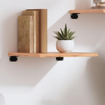 ARDEBO.de - Wandregal Hellbraun 40x40x2 cm Massivholz Eiche Behandelt