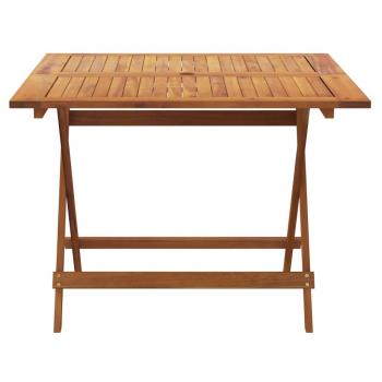 Gartentisch Klappbar 90x90x75 cm Massivholz Akazie