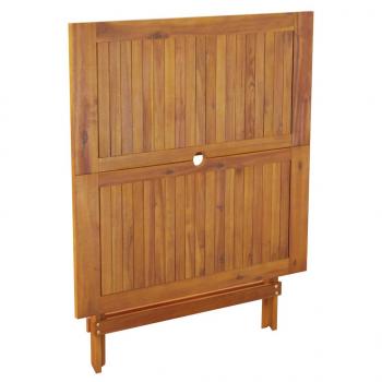 Gartentisch Klappbar 90x90x75 cm Massivholz Akazie