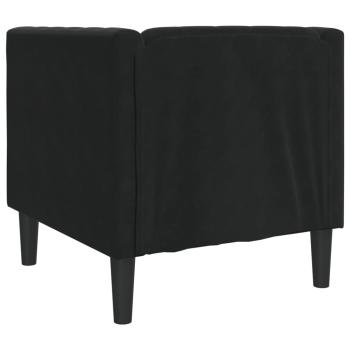 ARDEBO.de - Chesterfield-Sessel Schwarz Samt