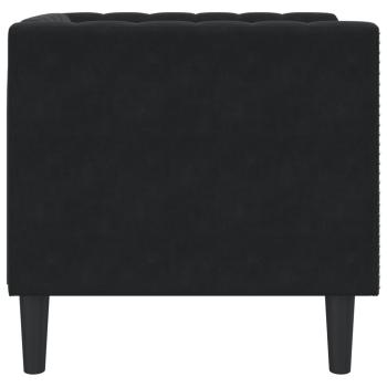 Chesterfield-Sessel Schwarz Samt