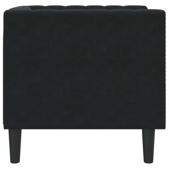 Chesterfield-Sessel Schwarz Samt
