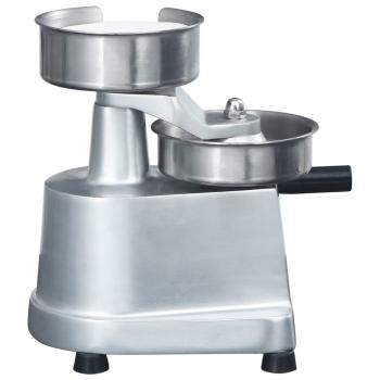 Hamburgerpresse mit 500 Trennpapieren Aluminium 13 cm
