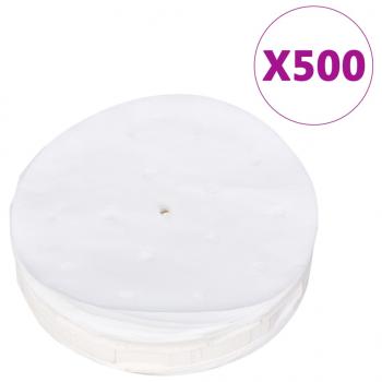 Hamburgerpresse mit 500 Trennpapieren Aluminium 13 cm