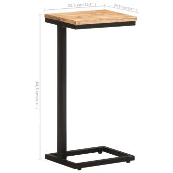 Beistelltische 2 Stk. 31,5x24,5x64,5 cm Massivholz Akazie