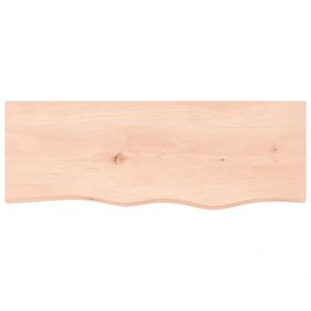 Wandregal 80x30x(2-4) cm Massivholz Eiche Unbehandelt