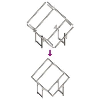 Brennholzregal Weiß 60x25x60 cm Kaltgewalzter Stahl