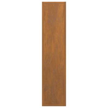 Brennholzregal 50x23x100 cm Wetterfester Stahl