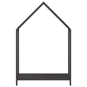 Brennholzregal Schwarz 60x25x90 cm Kaltgewalzter Stahl