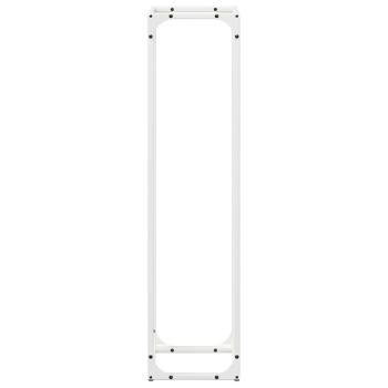 Brennholzregal Weiß 25x25x100 cm Kaltgewalzter Stahl