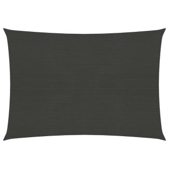 ARDEBO.de - Sonnensegel 160 g/m² Anthrazit 5x6 m HDPE