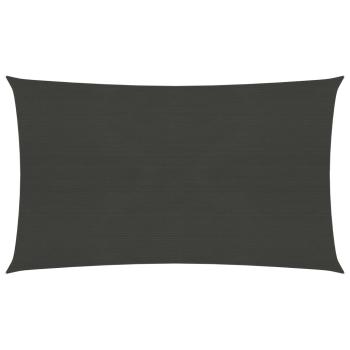 ARDEBO.de - Sonnensegel 160 g/m² Anthrazit 3x5 m HDPE