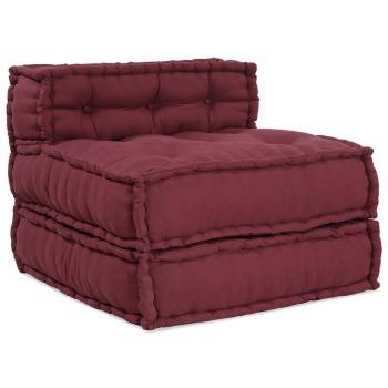 ARDEBO.de - Pouf Modular Kastanienbraun 70x70x54 cm Stoff