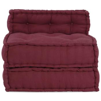 Pouf Modular Kastanienbraun 70x70x54 cm Stoff