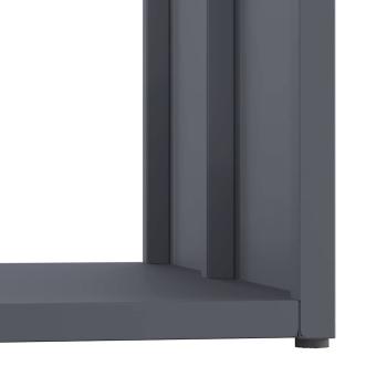 Brennholzregal Anthrazit 40x40x40 cm Kaltgewalzter Stahl