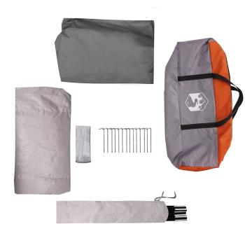 Familienzelt für 6 Personen Grau und Orange Wasserdicht