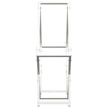 Brennholzregal Weiß 80x25x80 cm Kaltgewalzter Stahl