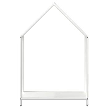 Brennholzregal Weiß 60x25x90 cm Kaltgewalzter Stahl