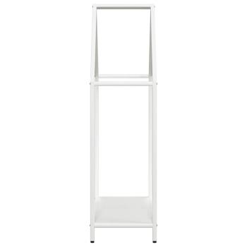 Brennholzregal Weiß 60x25x90 cm Kaltgewalzter Stahl