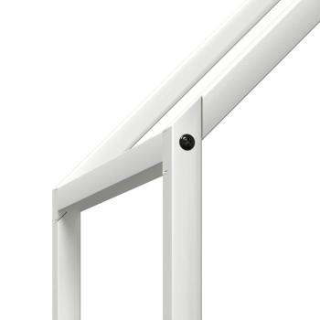 Brennholzregal Weiß 60x25x90 cm Kaltgewalzter Stahl