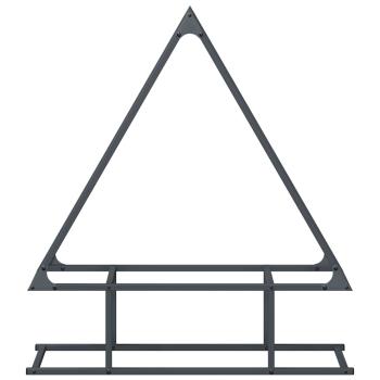 Brennholzregal Anthrazit 80x25x90 cm Kaltgewalzter Stahl