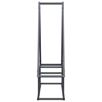 Brennholzregal Anthrazit 80x25x90 cm Kaltgewalzter Stahl