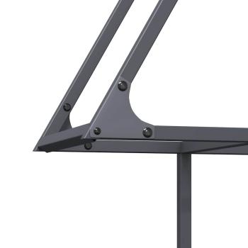 Brennholzregal Anthrazit 80x25x90 cm Kaltgewalzter Stahl