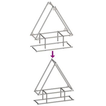 Brennholzregal Schwarz 80x25x90 cm Kaltgewalzter Stahl