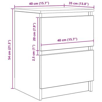 TV-Schrank Betongrau 40x35x54 cm Holzwerkstoff