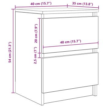 TV-Schrank Weiß 40x35x54 cm Holzwerkstoff
