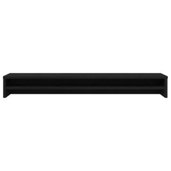 Monitorständer Schwarz Eichen-Optik 100x24x13 cm Holzwerkstoff
