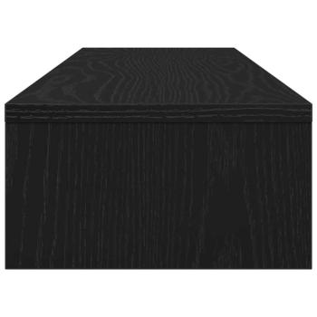 Monitorständer Schwarz Eichen-Optik 100x24x13 cm Holzwerkstoff