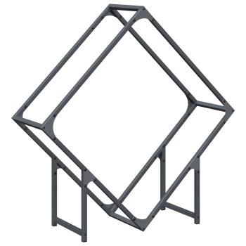 Brennholzregal Anthrazit 80x25x80 cm Kaltgewalzter Stahl