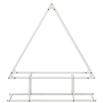 Brennholzregal Weiß 80x25x90 cm Kaltgewalzter Stahl