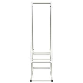 Brennholzregal Weiß 80x25x90 cm Kaltgewalzter Stahl