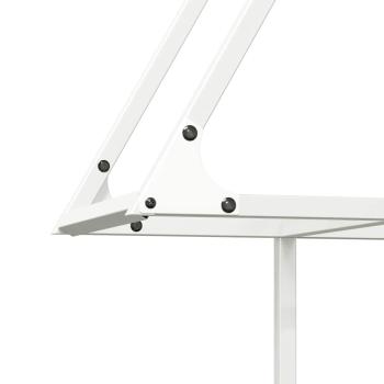 Brennholzregal Weiß 80x25x90 cm Kaltgewalzter Stahl