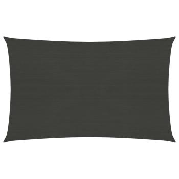 ARDEBO.de - Sonnensegel 160 g/m² Anthrazit 4x7 m HDPE