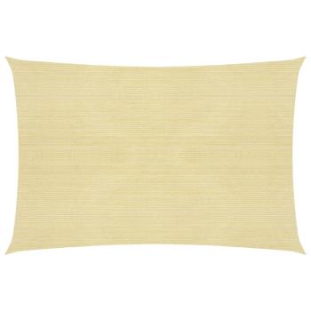 ARDEBO.de - Sonnensegel 160 g/m² Beige 6x7 m HDPE
