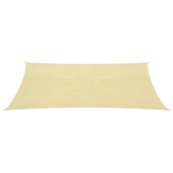 Sonnensegel 160 g/m² Beige 6x7 m HDPE